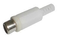 CINCH plug contact (plastic) white