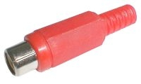 CINCH plug contact (plastic) red