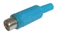 CINCH plug contact (plastic) blue