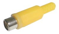 CINCH plug contact (plastic) yellow