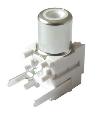 CINCH plug contact to the printed circuit 90°, white