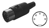 DIN connector (5 plugs)