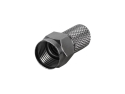Connector F  HQ 5.0mm rubber band, black