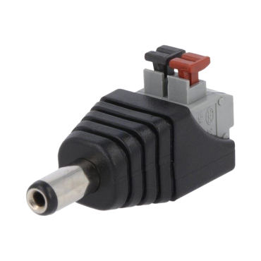 Connector DC 2,1mm terminal with spring