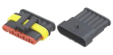 Connector with socket DJ7061-1.5-11 + DJ7061-1.5-21 6P waterproof