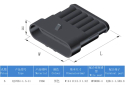 Connector with socket DJ7061-1.5-11 + DJ7061-1.5-21 6P waterproof