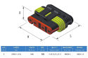 Connector with socket DJ7051-1.5-11 + DJ7051-1.5-21 5P waterproof