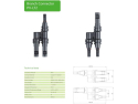 Connector for solar panels MC4 split 1x connector, 2x socket