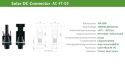 Connector for solar panels MC4 GETI for panel 1200V female