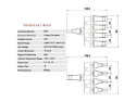 Connector for solar panels MC4 branch 1x socket, 4x connector