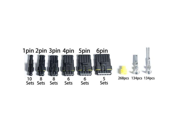 A set of waterproof car connectors, a total of 622 components
