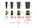 A set of waterproof car connectors, a total of 325 components