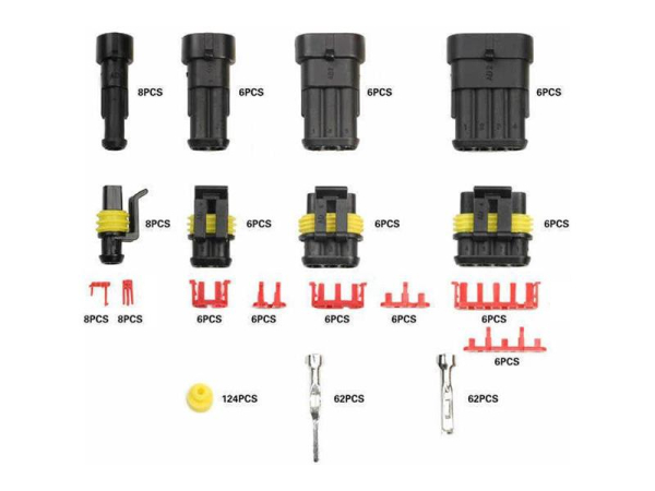 A set of waterproof car connectors, a total of 325 components