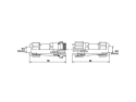 Connector and socket SP/SD20-5P waterproof for cable