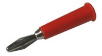 Banana plug  plastic - red