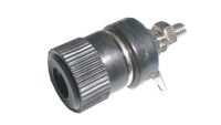 Banana plug contact  (panel, large size) black III