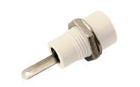 Banana plug contact (panel) white
