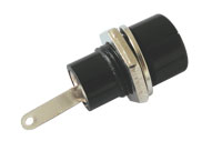 Banana plug contact (panel) black