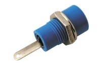 Banana plug contact (panel) blue