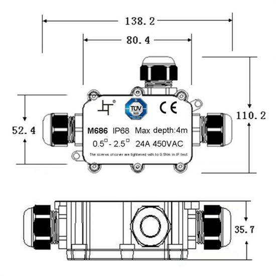 Cable connector SOLIGHT WW004