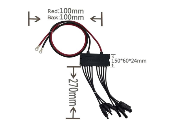 Cable TIPA MC4 parallel connection of solar panels 5x MC-4 IN - 1x OUT
