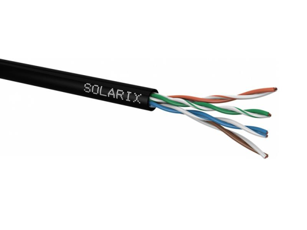 Cable SOLARIX CAT5E UTP PE Fca 1m outdoor