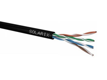 Cable SOLARIX CAT5E UTP PE Fca 100m / box outdoor