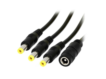 Splitter cable for powering up to 3 DERAMAX source repellers from one source