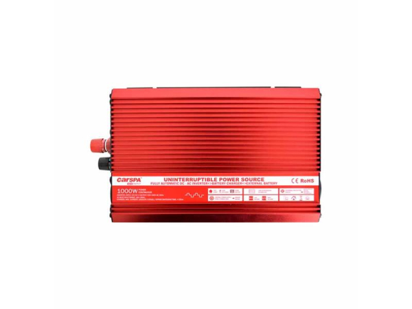 Power inverter CARSPA UPS1000 12V/230V 1000W + UPS + charge