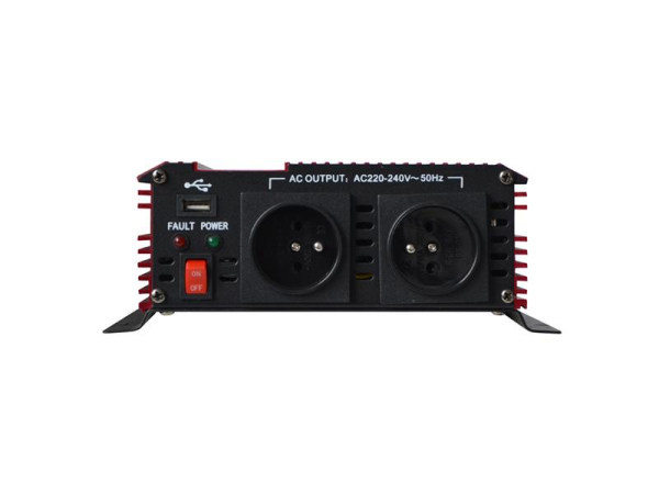Power inverter GETI GPI 1012 12V/230V 1000W USB