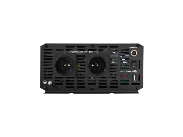 Power inverter GETI GPI 2012 12V/230V 2000W USB