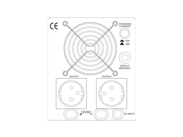 Backup power GETI GEP700 sinus 700W (1000VA)