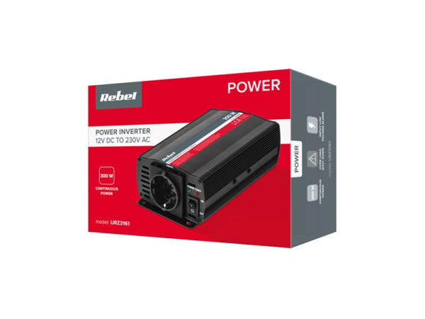 Voltage converter REBEL URZ3161 12V/230V 300W