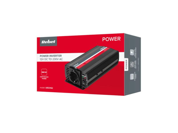 Voltage converter REBEL URZ3162 12V/230V 500W