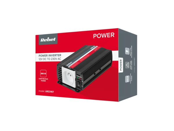 Voltage converter REBEL URZ3167 12V/230V 300W