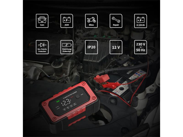 Battery charger GETI GCA001 12V 6A