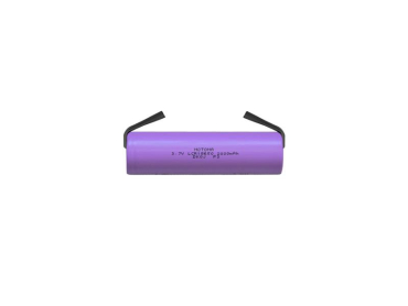 Rechargeable Li-Ion 18650 3.7V / 2000mAh 3C MOTOMA battery with strip terminals