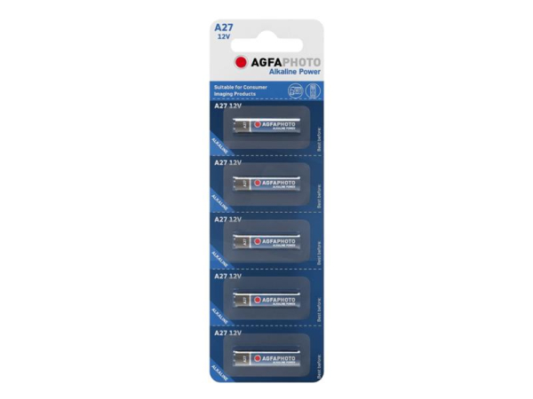 Battery A27 LR27A AGFAPHOTO 5pcs / blister