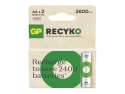 Battery AA (R6) rechargeable 1,2V/2600mAh GP Recyko 2pcs