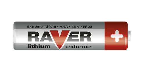 Lithium battery AAA R03 1,5V RAVER 2pcs / blister