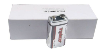 Battery 6F22 (9V) Zn-Cl TINKO package 10pcs