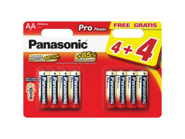 Battery AA (R6) alkaline PANASONIC Pro Power 8pcs / blister