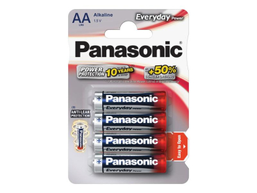 Battery AA (R6) alkaline PANASONIC Everyday Power 4pcs / blister