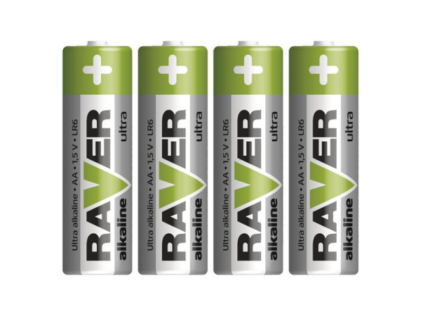 Battery AA (R6) alkaline RAVER  4pcs