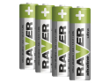 Battery AA (R6) alkaline RAVER  4pcs