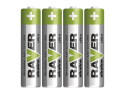 Battery AAA (R03) alkaline RAVER  4pcs