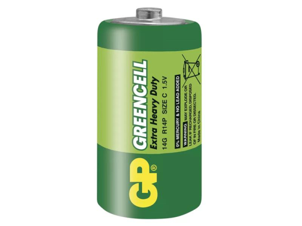 Battery C (R14) Zn-Cl GP Greencell  2pcs/ blister