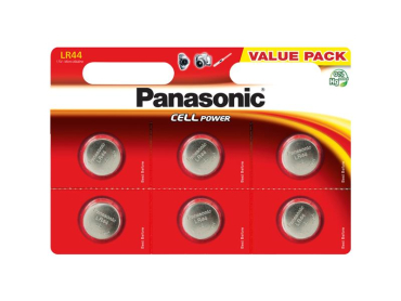 Battery LR44 (A76) PANASONIC Cell Power alkaline 6pcs / blister