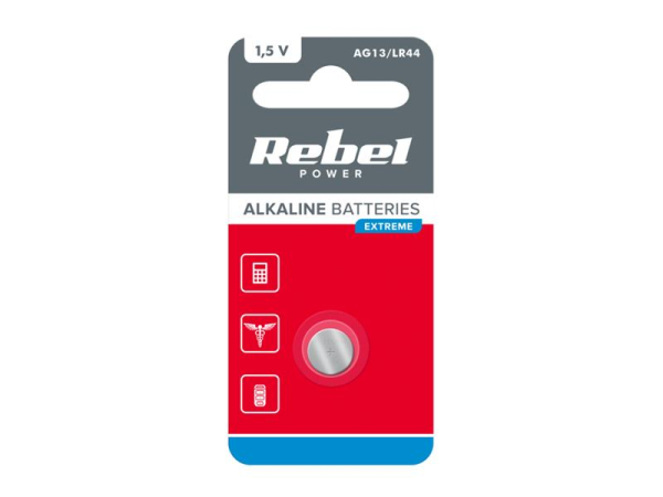 Battery AG13 / LR44 REBEL EXTREME 1pc / blister