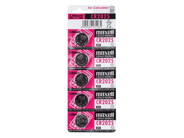Battery CR2025 MAXELL lithium 5pcs / blister